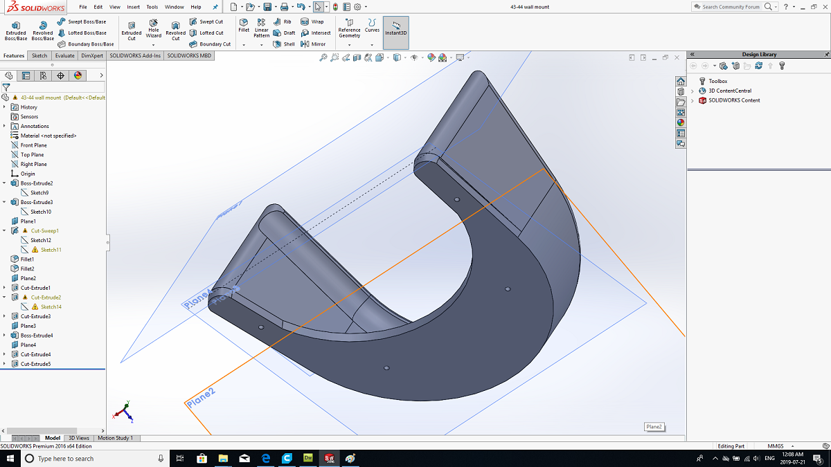 3D Printed Diving Fin Wall Mounts