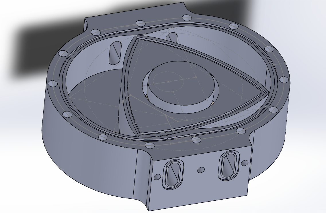 3D Printing a 4 Rotor Air Powered Wankel Rotary Engine