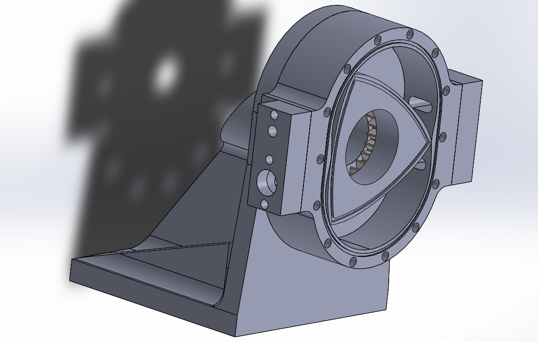 3D Printing a 4 Rotor Air Powered Wankel Rotary Engine