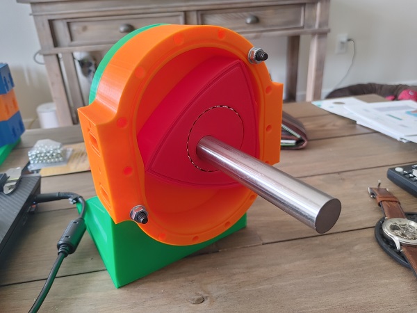 3D Printing a 4 Rotor Air Powered Wankel Rotary Engine