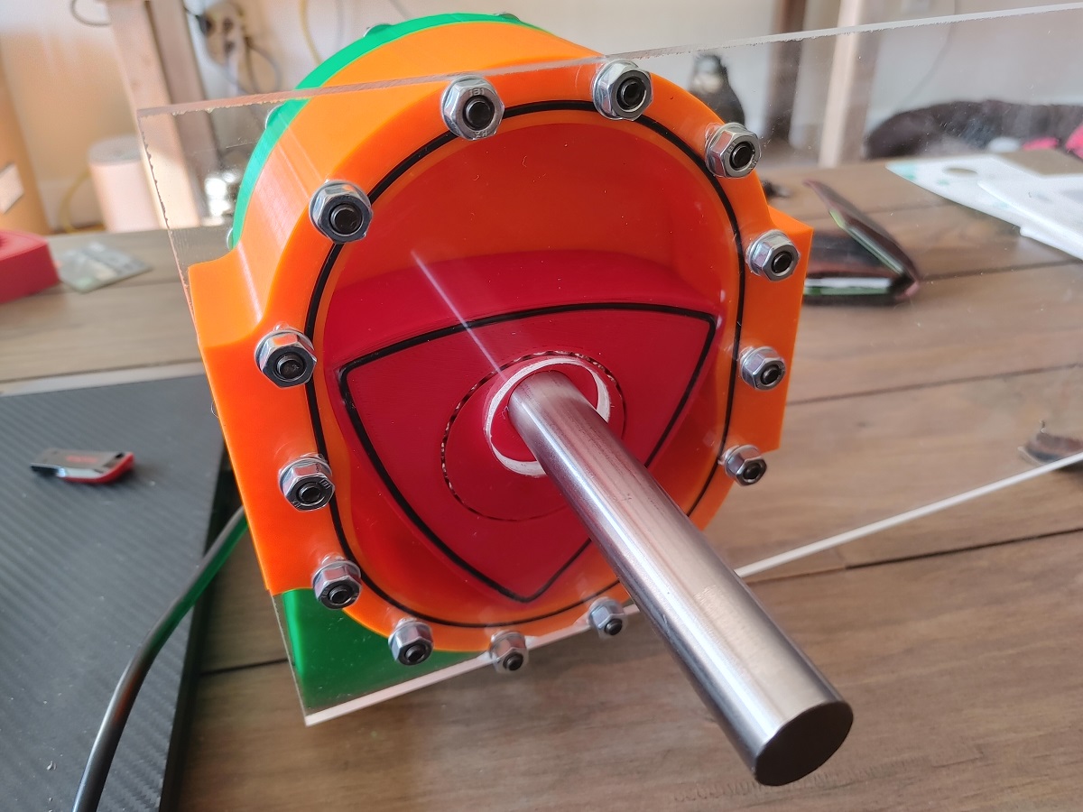 3D Printing a 4 Rotor Air Powered Wankel Rotary Engine