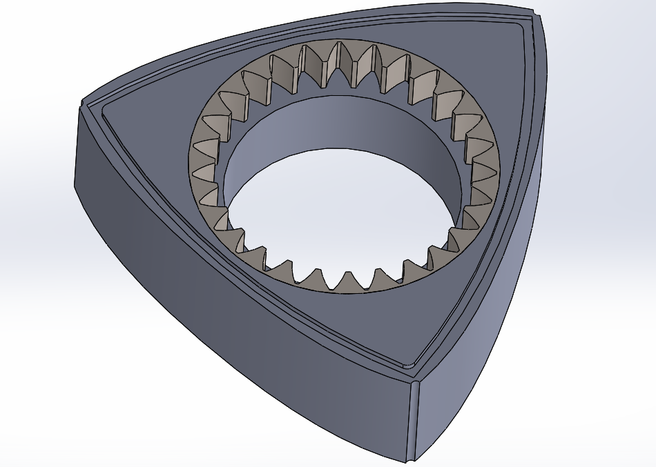 3D Printing a 4 Rotor Air Powered Wankel Rotary Engine