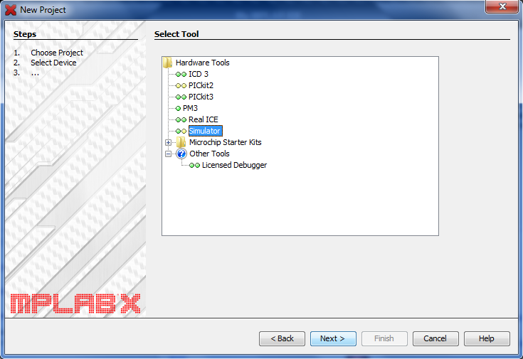 MPLAB X IDE - New Project