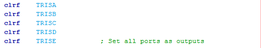 18 Series Microchip - Assembly Program Example