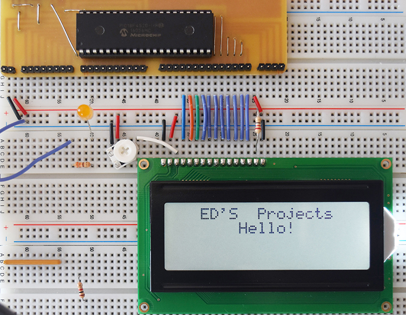 18F4520 Controlling Character LCD