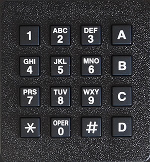 4 x 4 Matrix Alphanumerical Keypad