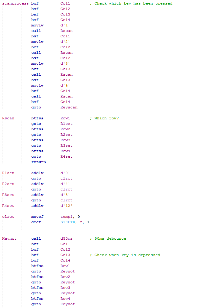 18 Series Microchip - Assembly Program Example