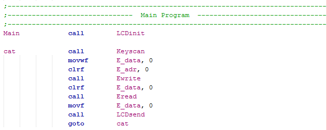 18 Series Microchip - Assembly Program Example