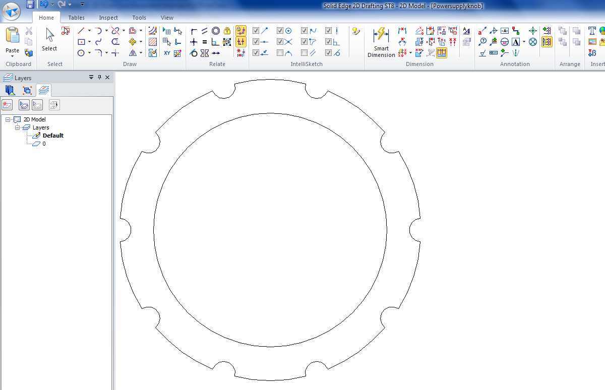 Solid Edge 2D drafting