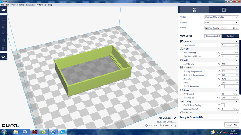 3D Printing AFR Housing