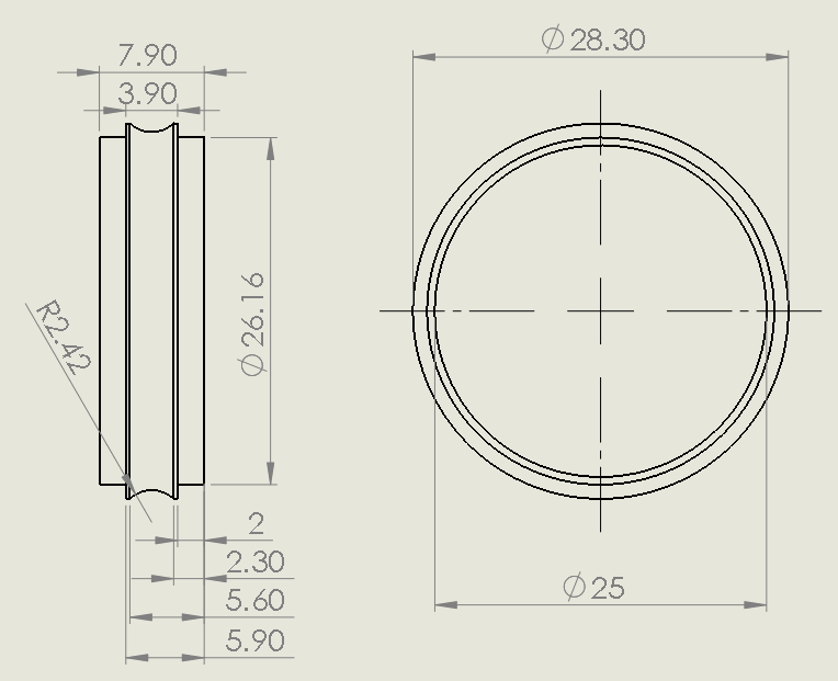 KF25 & KF16 Centering / Sealing Rings