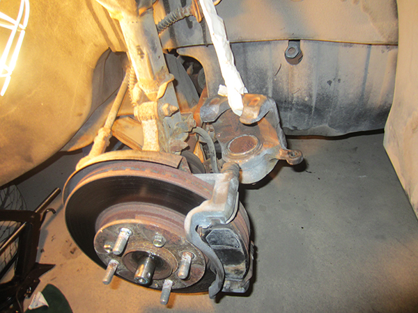 Captive Brake Rotors / Discs - Remove Caliper Cradle