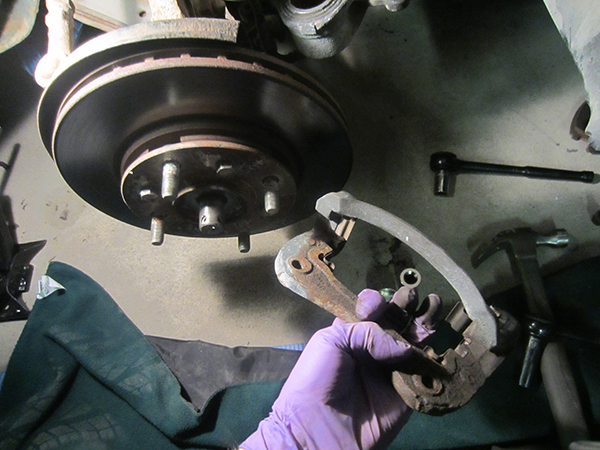 Captive Brake Rotors / Discs - Remove Caliper Cradle