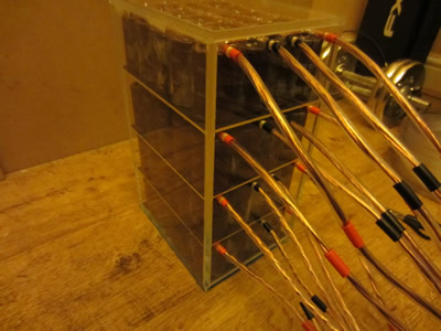 8kJ 900V Capacitor Bank in Acrylic Case