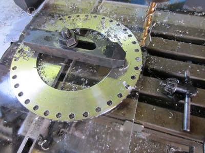 Nuclear Fusor - View Port Flange Drilling Holes on PCD