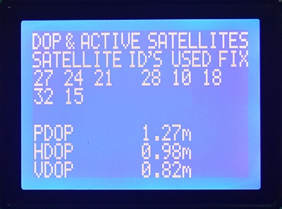 GPS Navigator Display Example
