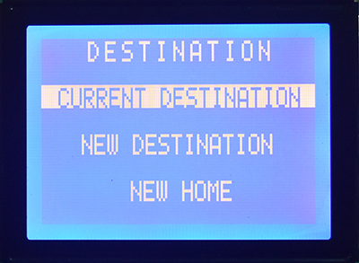 GPS Navigator Display Example