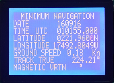 GPS Navigator Display Example