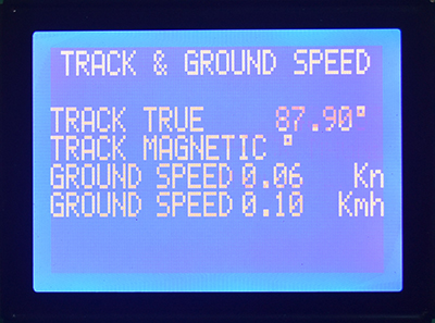 GPS Navigator Display Example