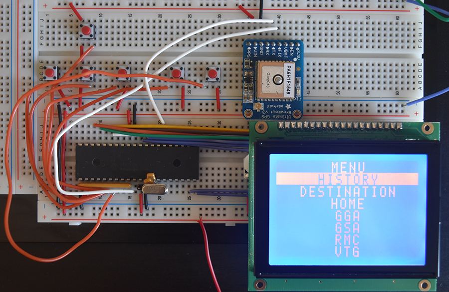 GPS Navigator on Breadboard