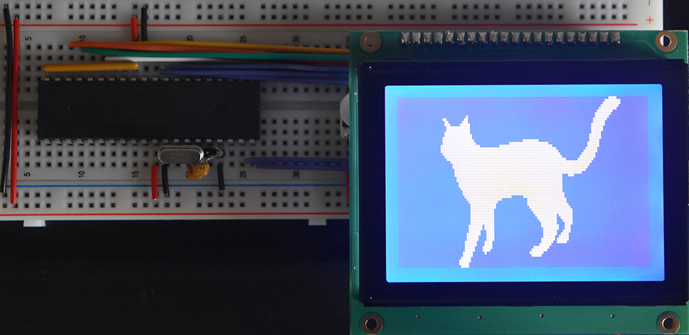 16F887 Controlling Graphic Display - Cat