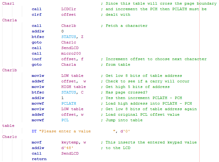 16 Series Assembly - Retrieve Data from Lookup Table