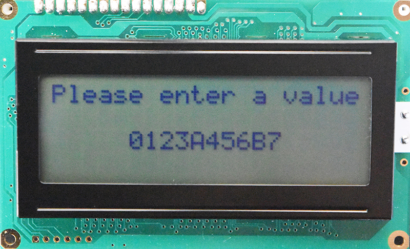 Character LCD example