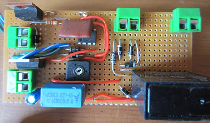 555 PWM motor control circuit board