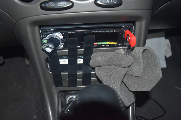 Gluing Narrow band AFR meter to dashboard