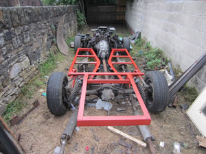 Reliant Scimitar - Chassis repaired and protected