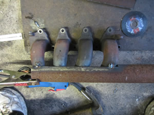 Bodging an exhaust manifold