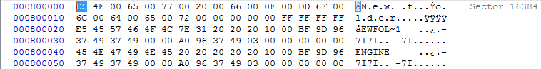 SD Card Directory Location using WinHex