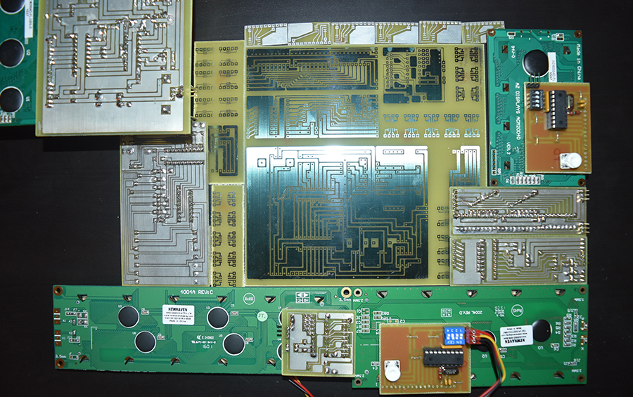 Examples of Photo resist etched PCB's