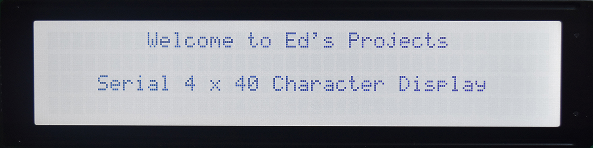 Asynchronous Serial Character LCD -  Project Result