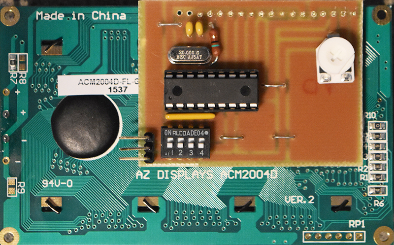 Serial Character LCD - PCB to display