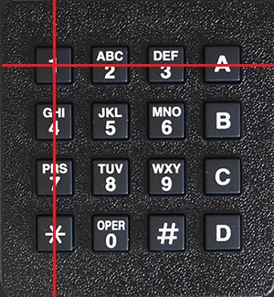 4 x 4 keypad matrix