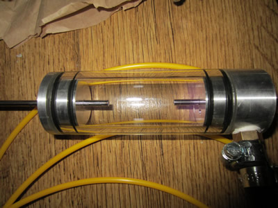 z-pinch plasma tube 5kV Argon 60 microns