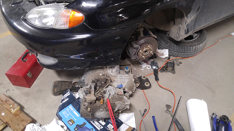 Hyundai Tiburon Transmission Conversion