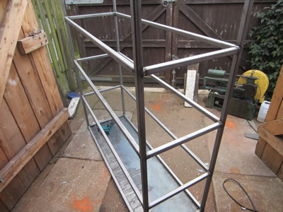 Homebuilt Metal Storage Rack