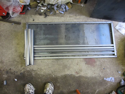 Homebuilt Lathe Metal Storage Rack