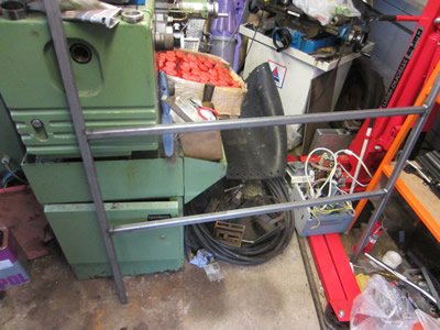 Homebuilt Lathe Metal Storage Rack