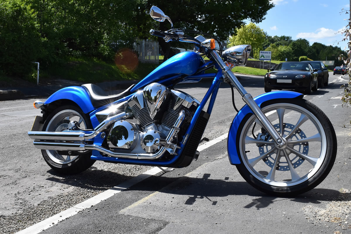 2012 Blue Honda Fury VT1300CX