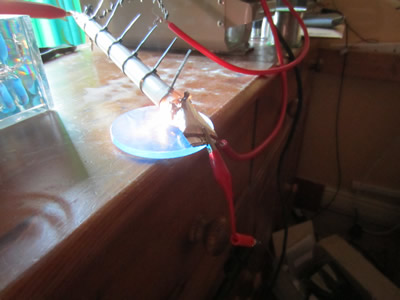 Nuclear Fusor - Homemade 15kV Mylar Film Capacitor - Fail