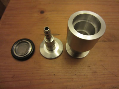 Nuclear Fusor - KF25 Vacuum Flange Adapter