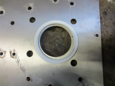 Nuclear Fusor - View Port Flange Seal Aluminium Retainer