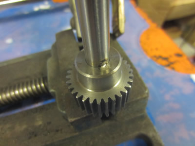 Grappling Gun - Gear Tack Welded to Shaft