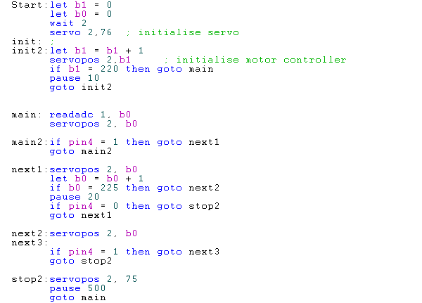 Grappling Gun - Basic Program to Control Speed Controller