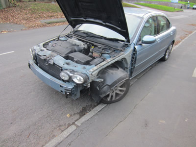 Jaguar X-type Front End Removed