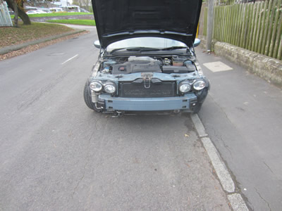 Jaguar X-type Front End Removed