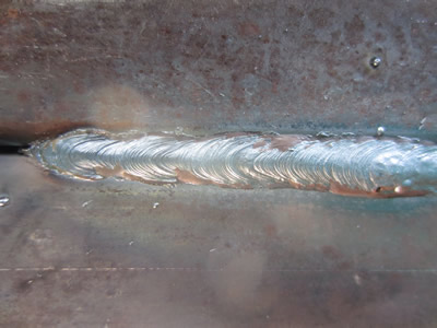 Steel MIG welding example